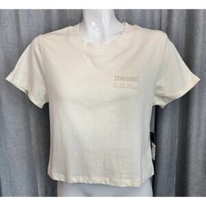 Spaulding Shirt NWT cropped Vanilla Crop Top Tee Tenniscore Pickleball